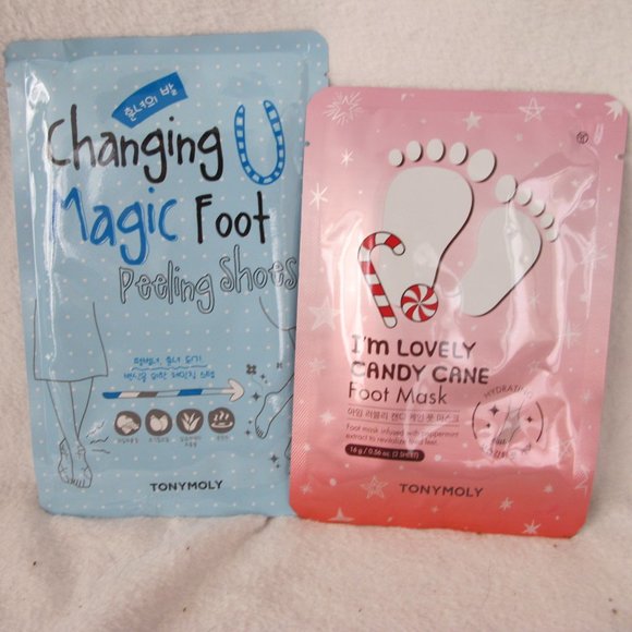 New TonyMoly Foot Peeling Shoes and Mask Bundle - Picture 1 of 7